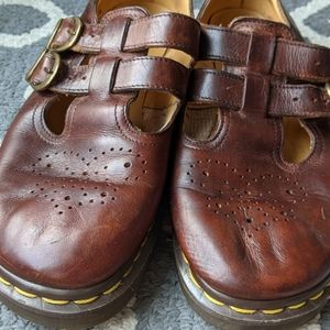 Brown Dr. Marten Mary Jane Vintage